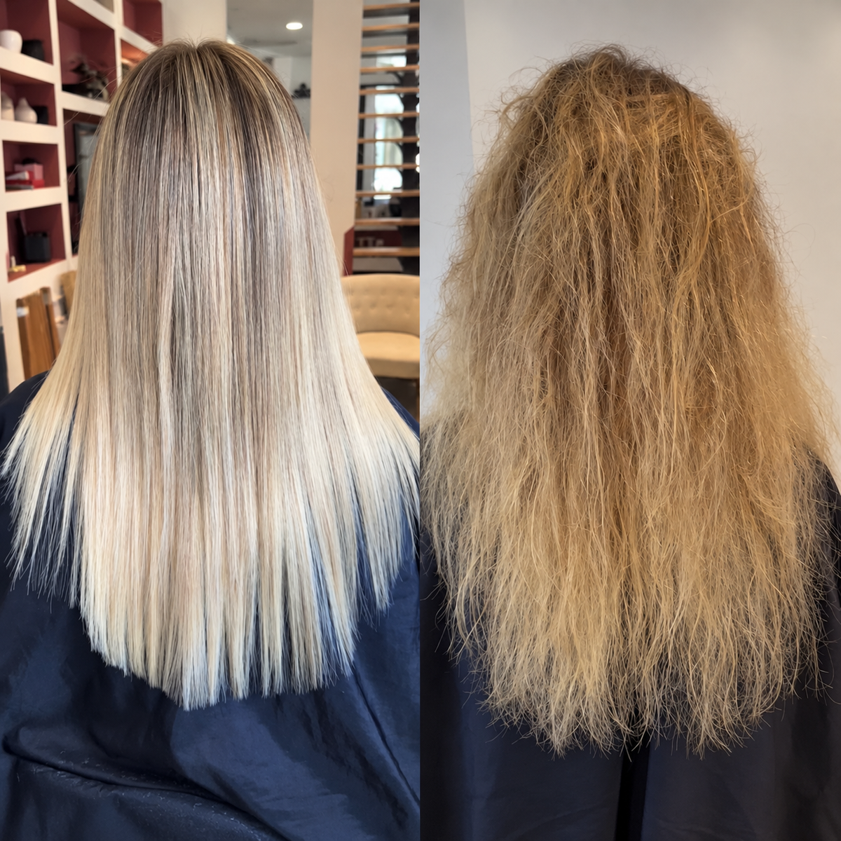 Soin Botox pour cheveux abîmés , décolorés , endommagés 